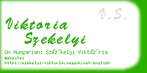 viktoria szekelyi business card